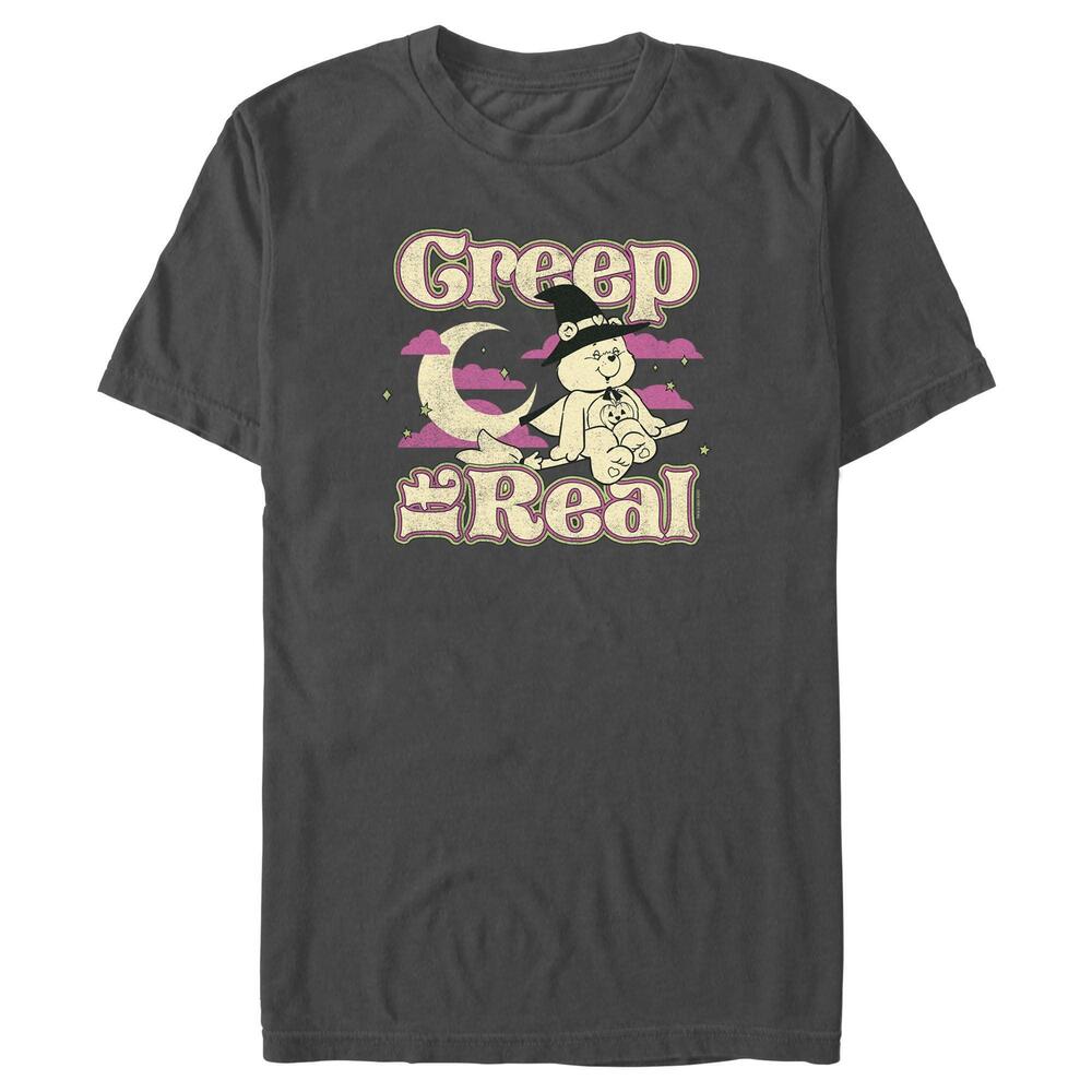 Mens Care Bears Halloween Trickorsweet Bear Creep It Real Tshirt